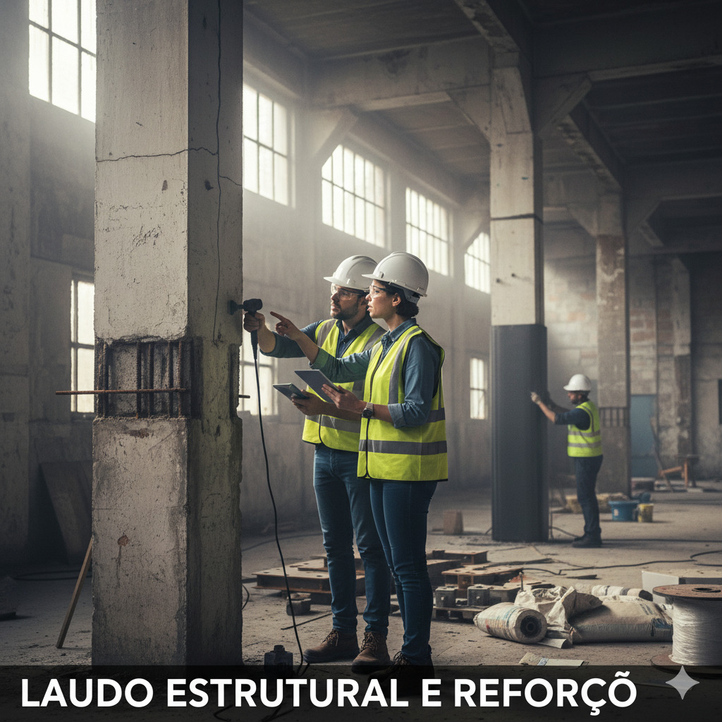 Laudo estrutural e reforço em Vila Alpina, Santo André